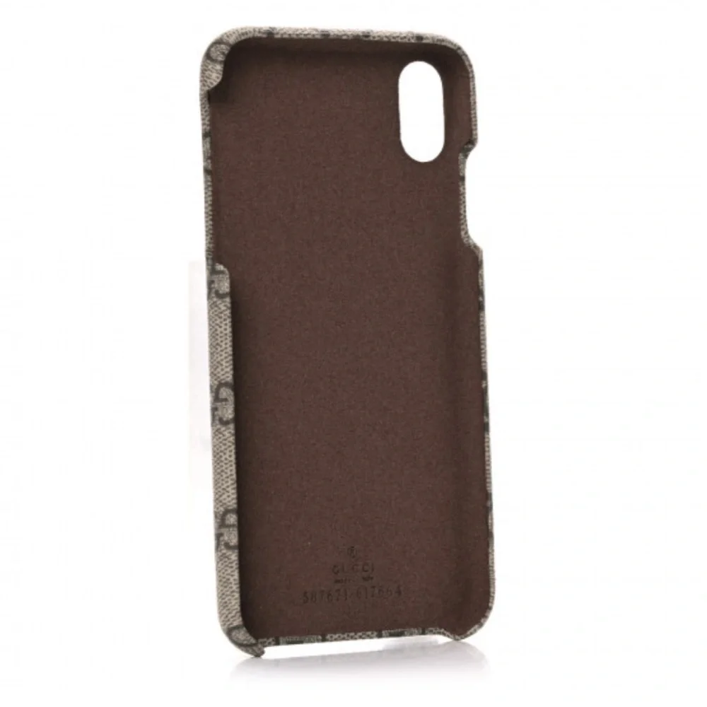 Gucci Gray GG Supreme iPhone Case